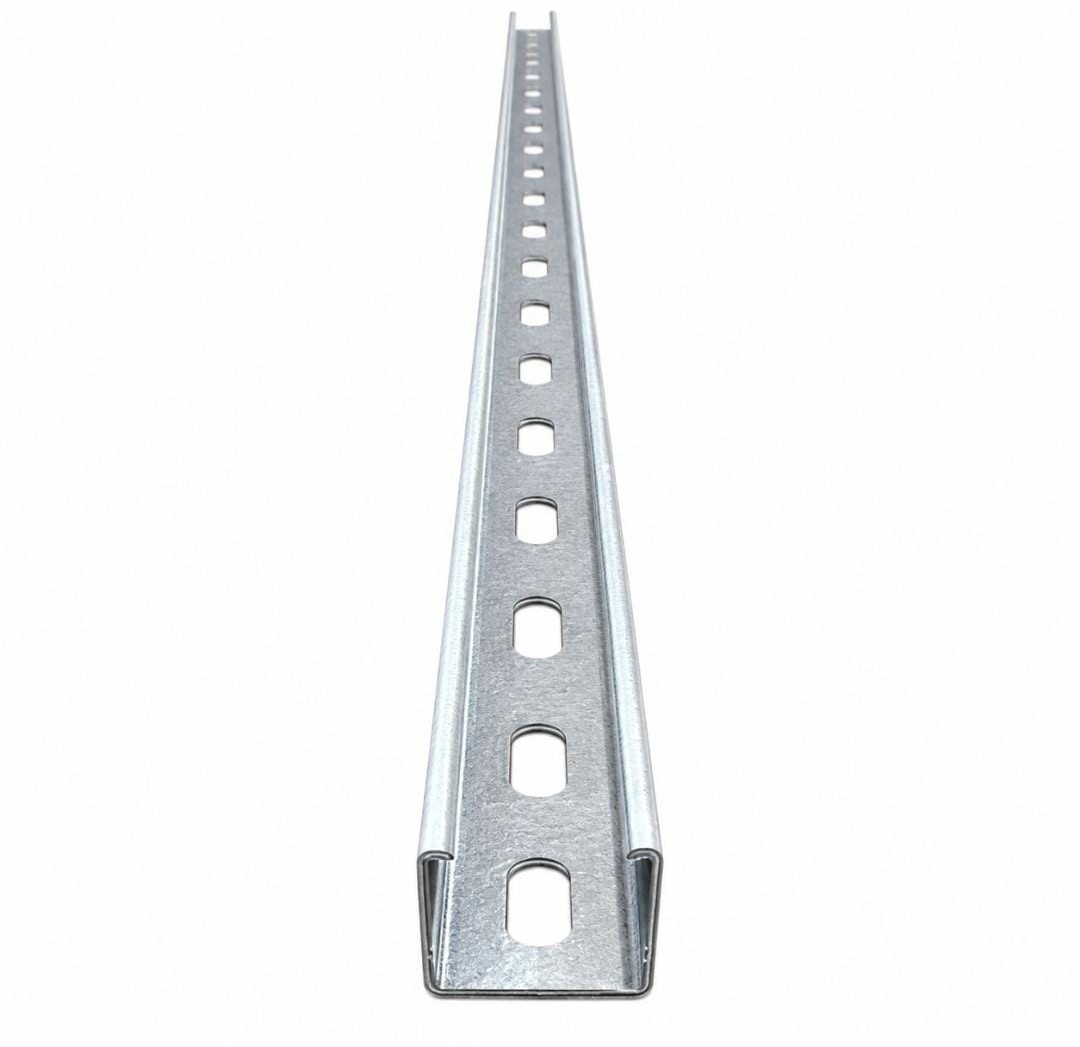 Galvanised C Channel with Oblong Holes 30x20x1.5x2.4 Meters