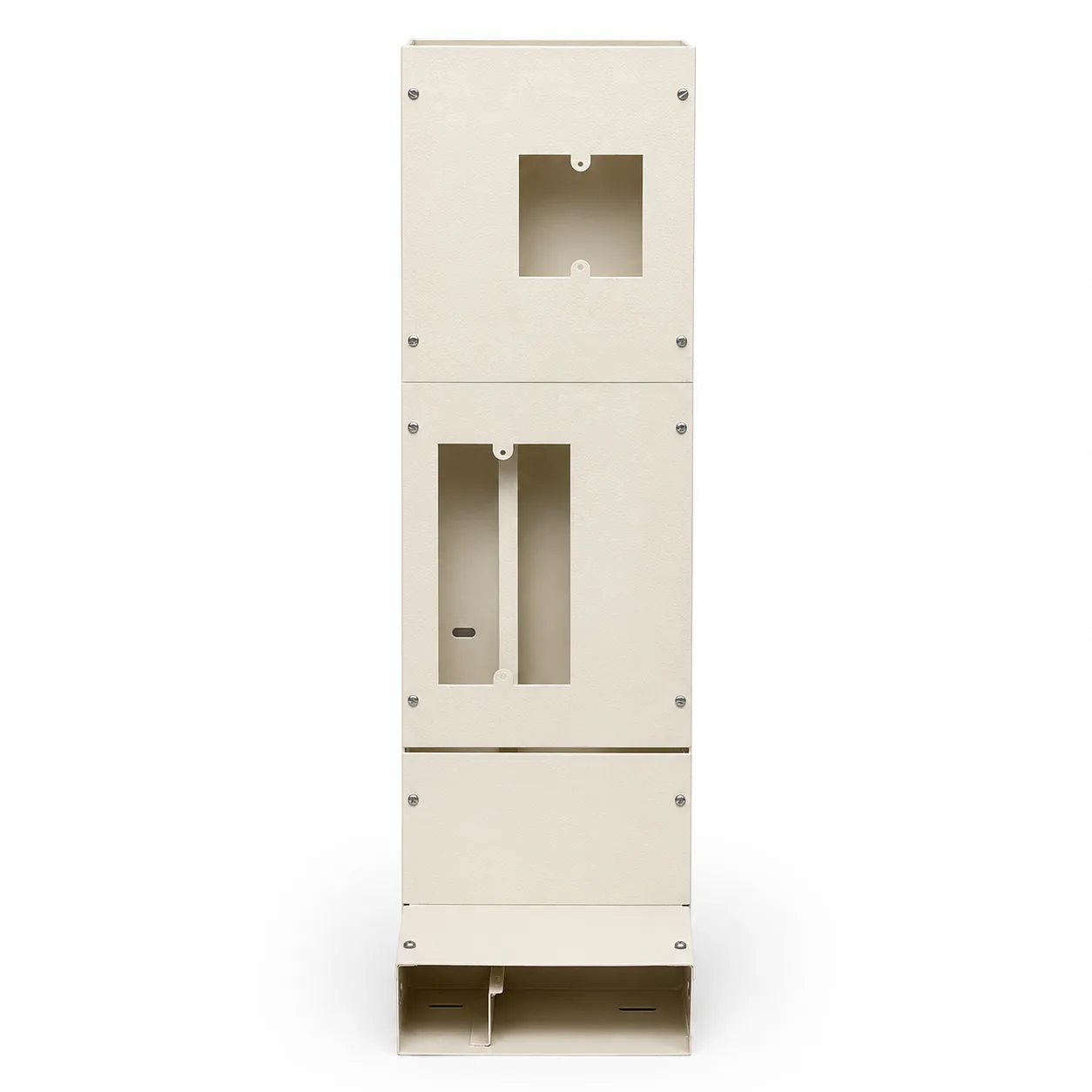 Trunking 2Comtartment Cw Cover P. Oyster White