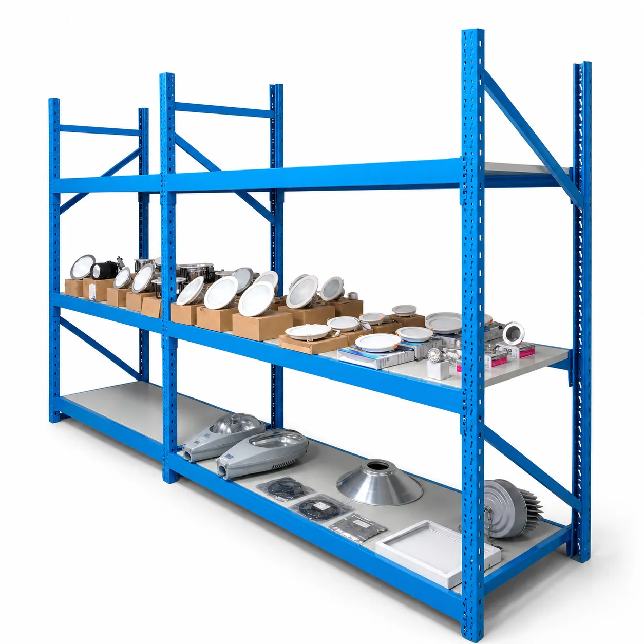 Rack With Metal Pallet Shelves