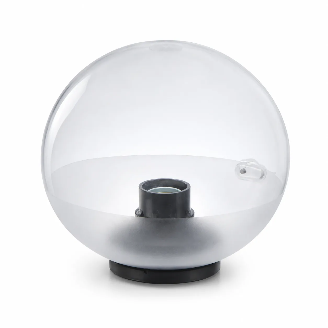 LIGHT FTG 250MM CLEAR SPHERE C/W BASE