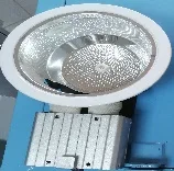 RECESSED DOWNLIGHTER 6301-1 2XE27 W/O GLASS WHT 